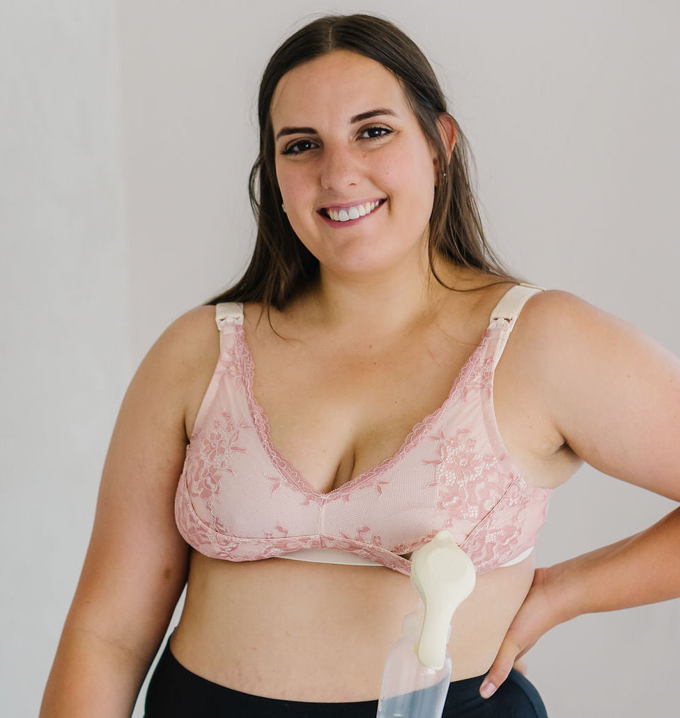 ruby - ruby pumping bra - ruby plus - milkful - plus - ruby mauve - pumping bra - ruby pumping bra mauve