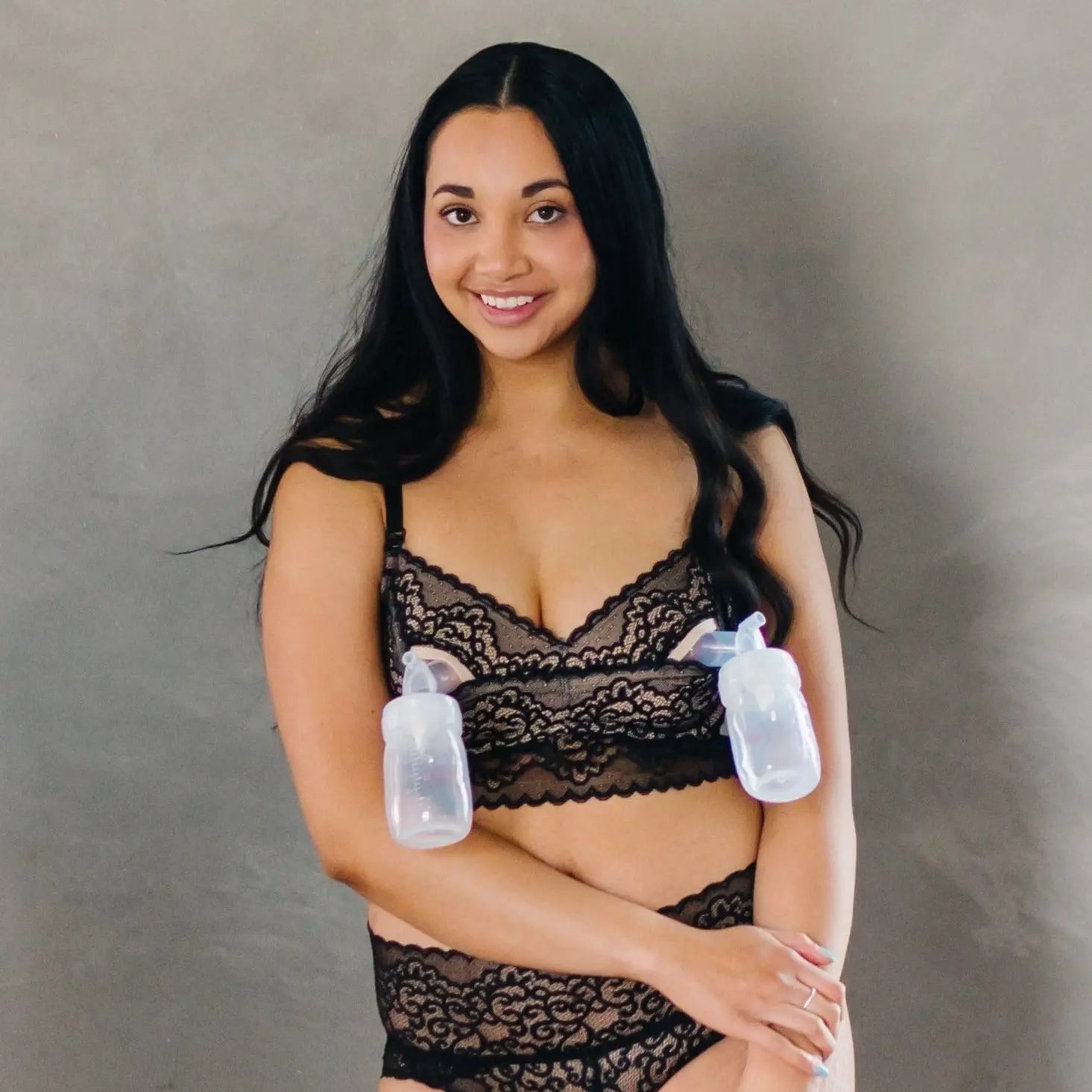 Ayla Luxury Lace Nursing + Handsfree Pumping Bra thedairyfairy