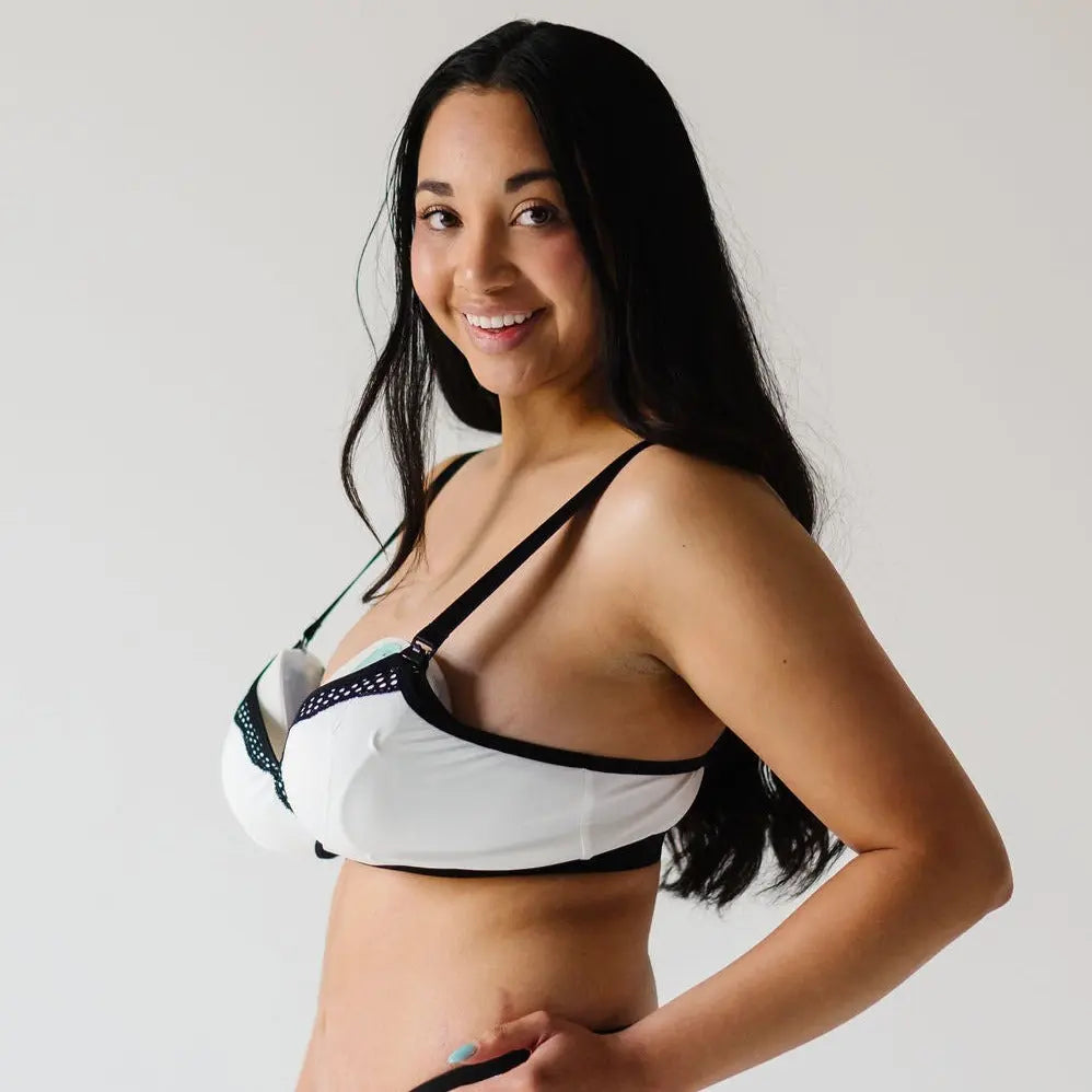 White rose bra with in bra pumps