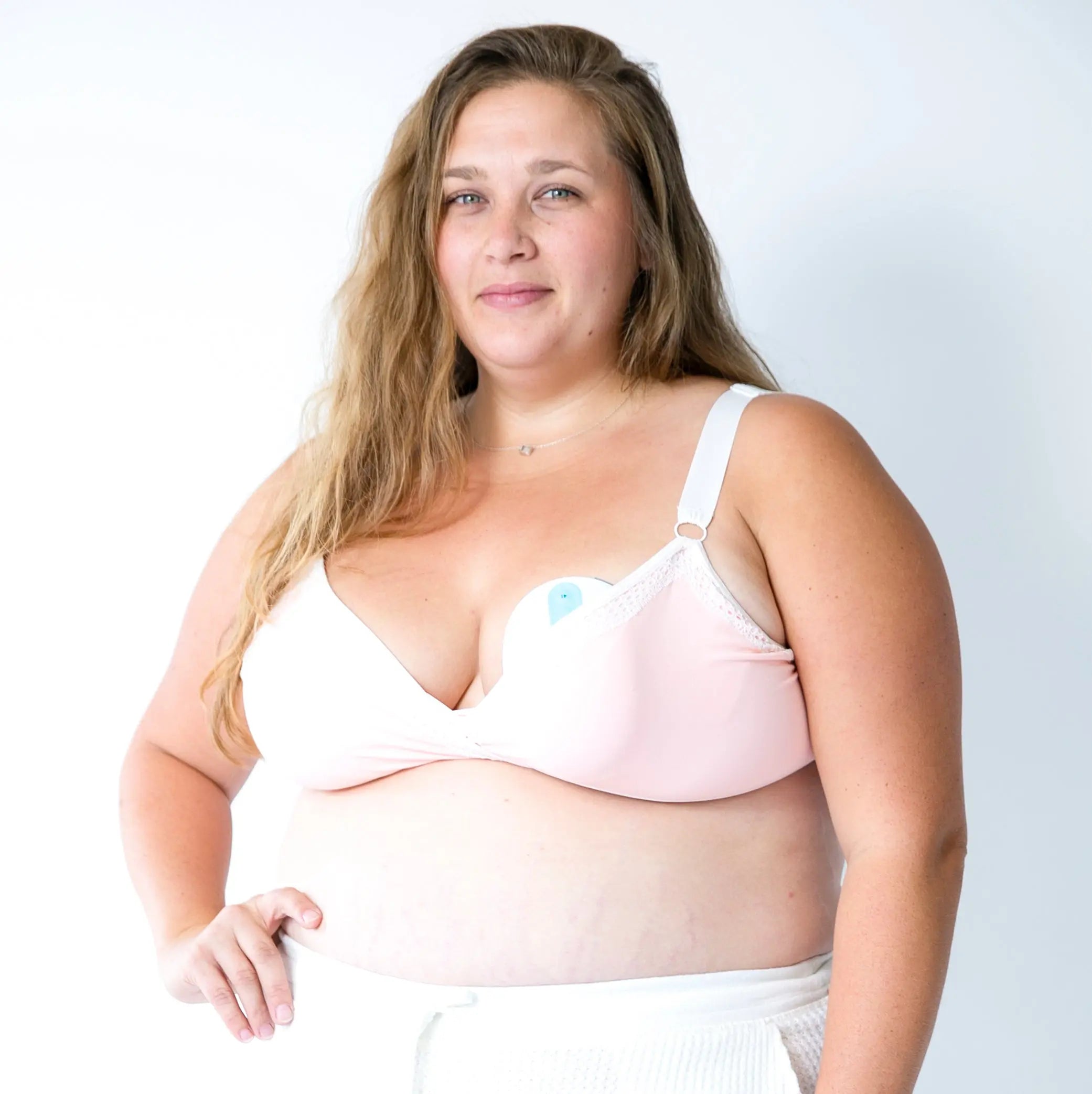 Arden plus pumping bra blush image from the front