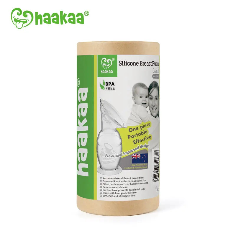 Haakaa silicone pump laydown image