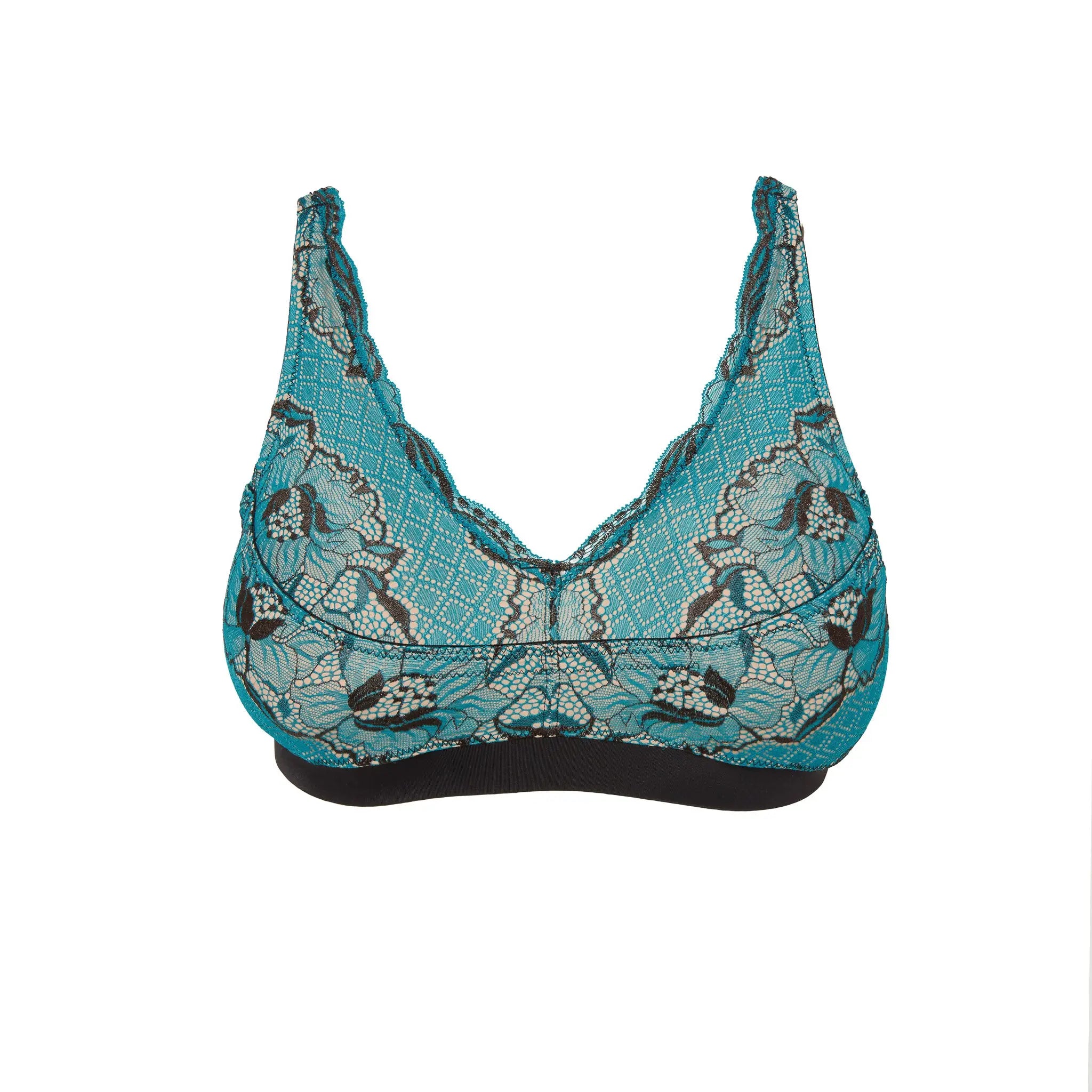 Ruby pumping bra teal flatlay image