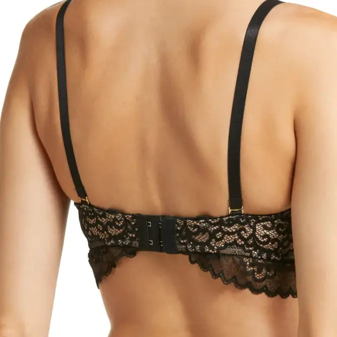 Ayla black pumping bra image from the back