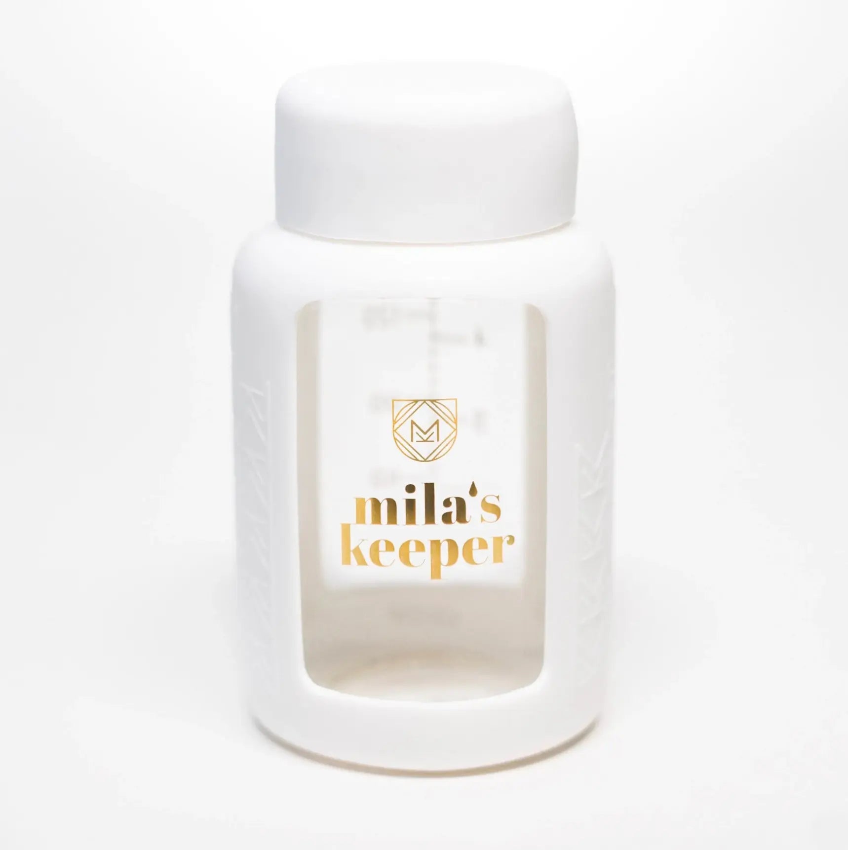 Mila's keeper glass bottle white