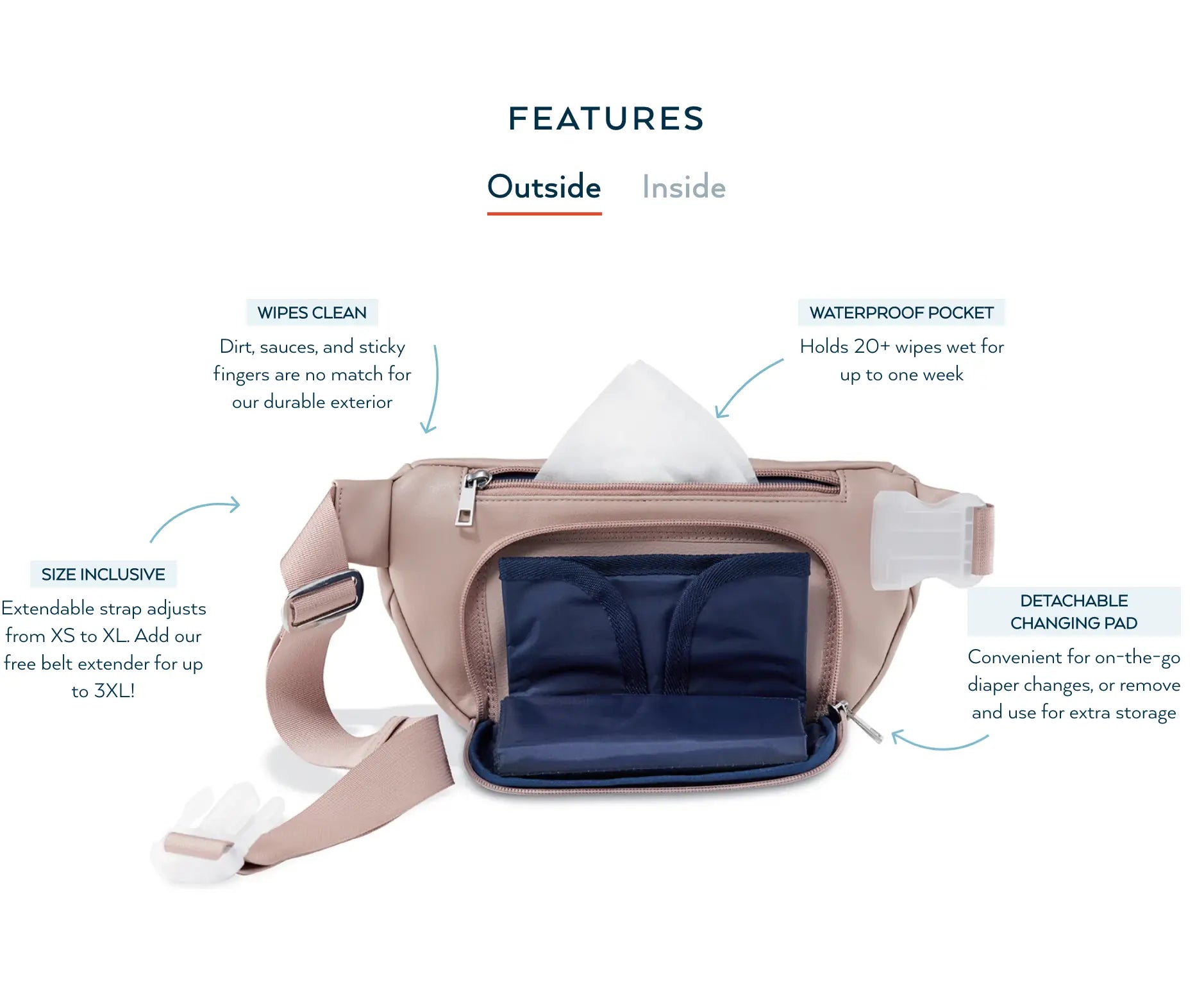 Kibou Diaper Fanny Bag