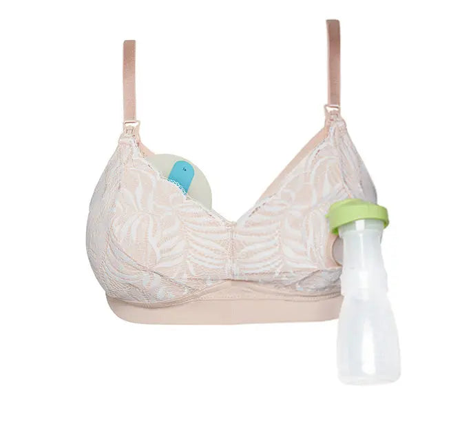 Sydney pumping bra champagne laydown image