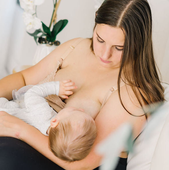 Mom nursing baby