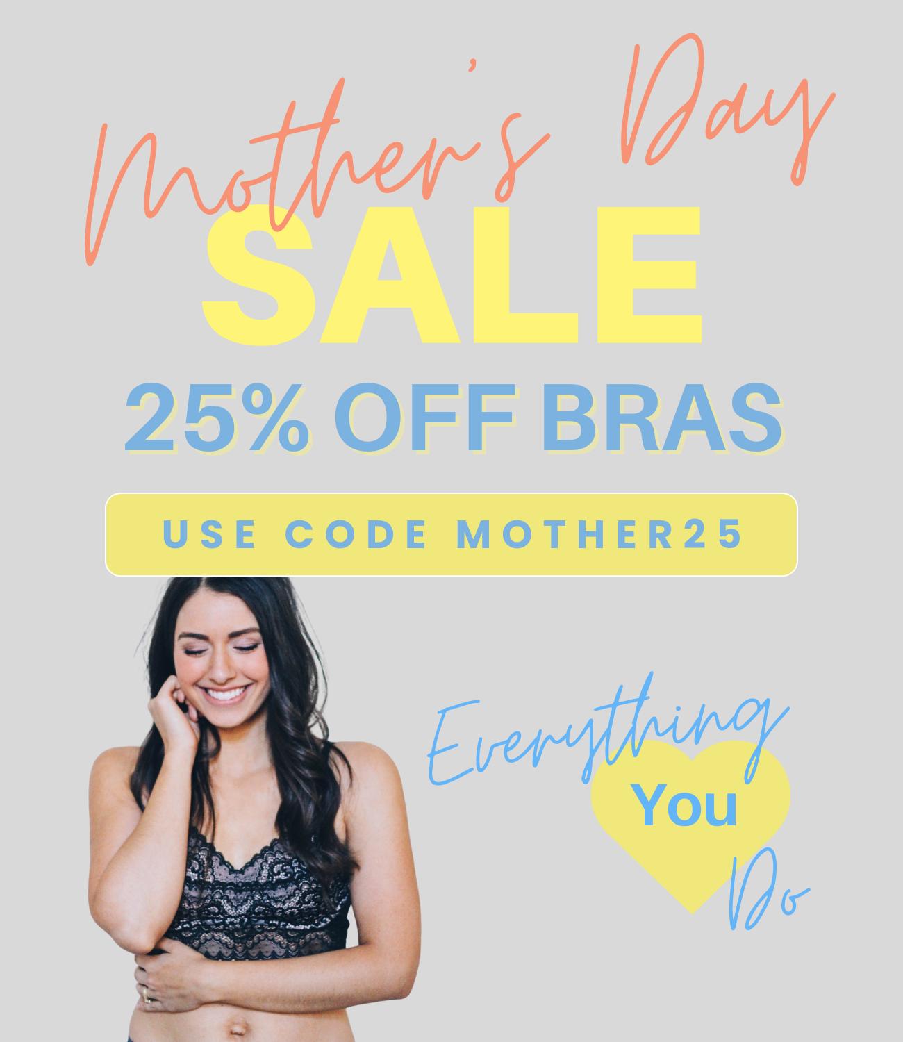 save 25% off bras