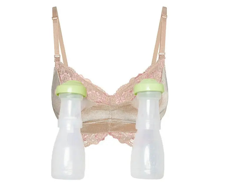 Jolie Luxe Nursing pumping bra blush laydown image