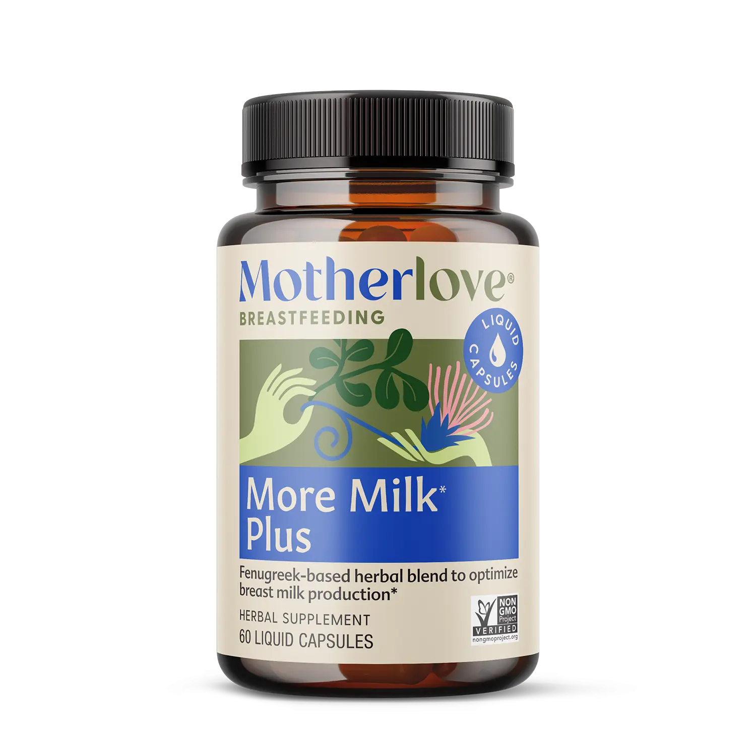 Motherlove More Milk Plus image from the front - Motherlove More Milk Plus flatlay image - the dairy fairy - motherlove - breastfeeding 