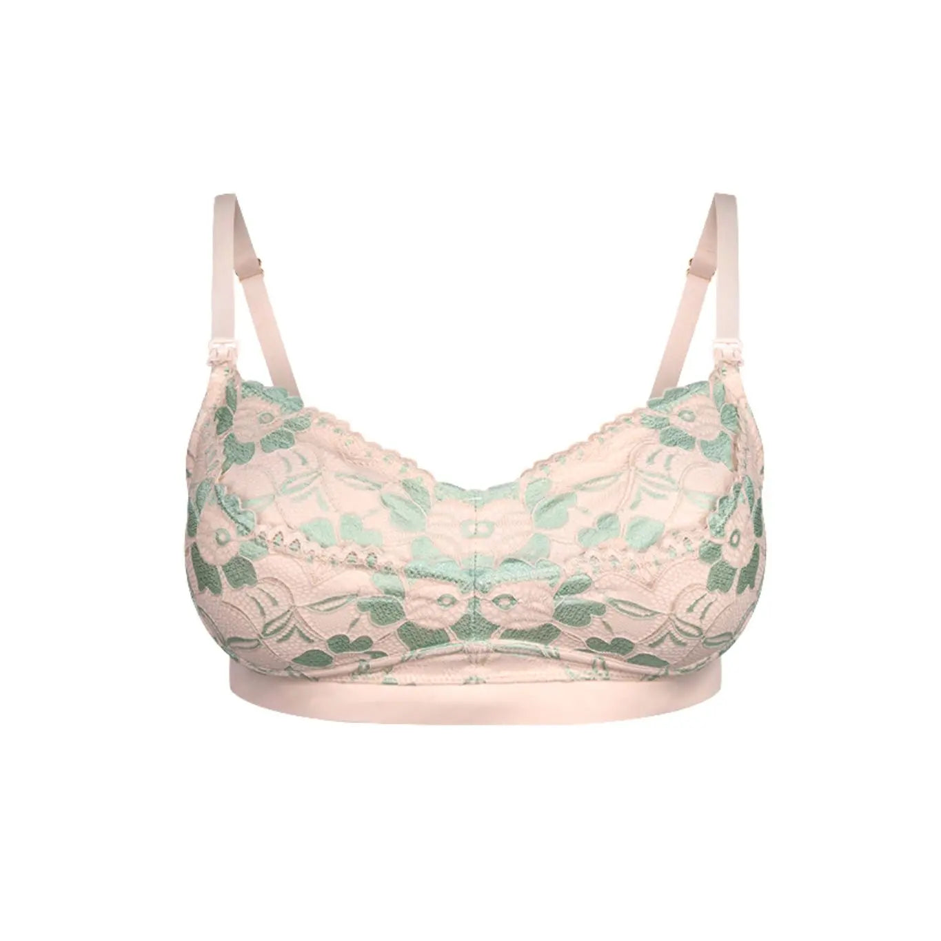 Born in Ukraine Lace Bralette in Nude with pink shade