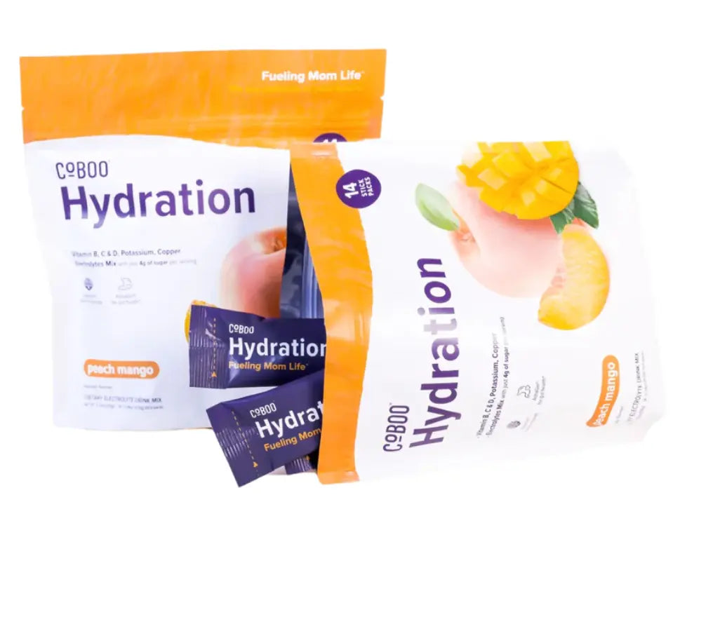 Mama Hydration Packets image from the front - Mama Hydration Packets coboo - coboo hydration - coboo - coconut - vitamin b - motherhood - the dairy fairy