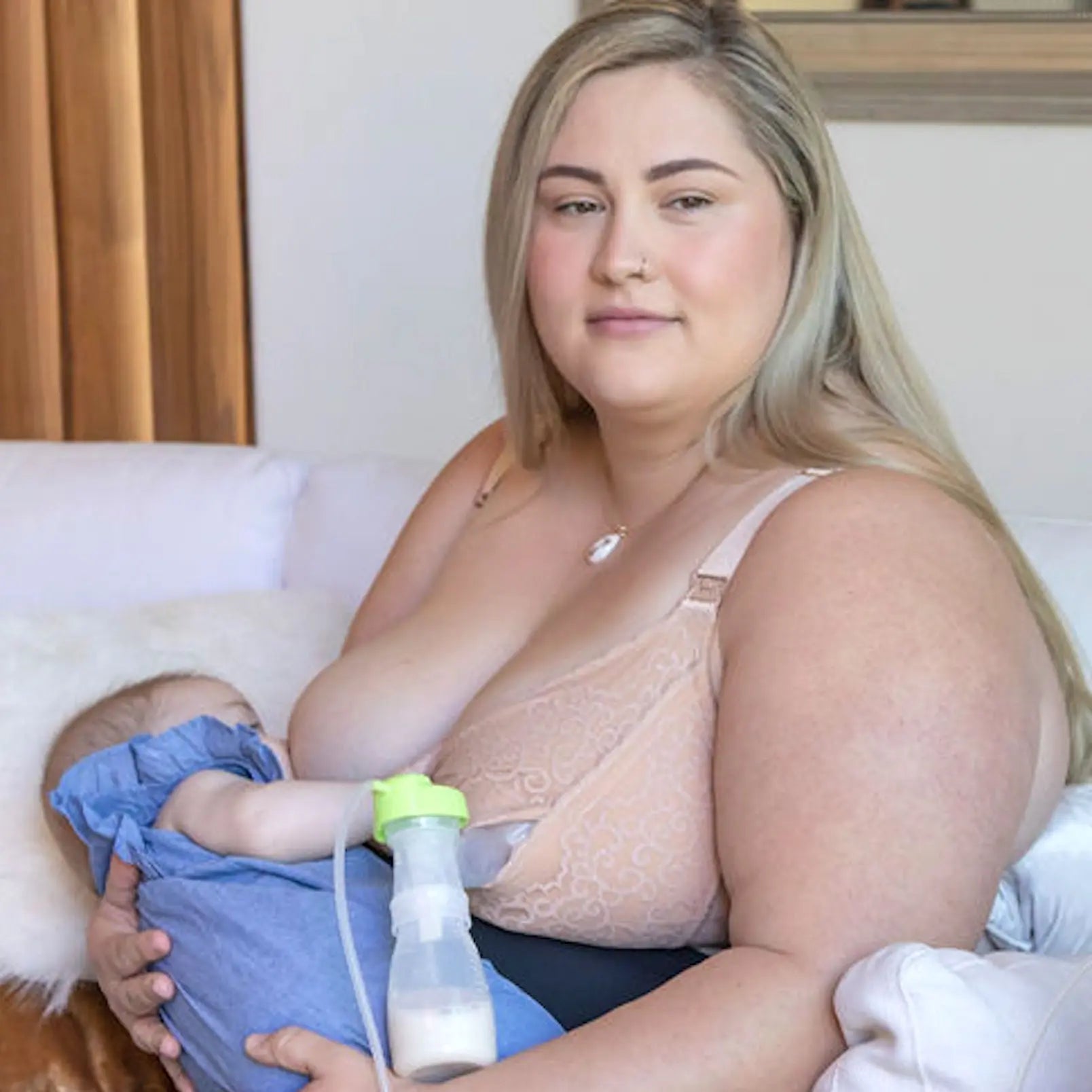 Pippa Cushioned Nursing + Handsfree Pumping bra – Milk & Baby